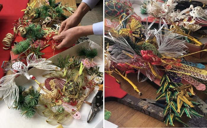 結納水引を職人が丁寧にリメイク 製作工程-1