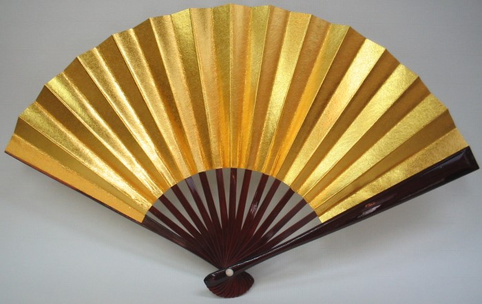扇子(溜塗・金銀)表
